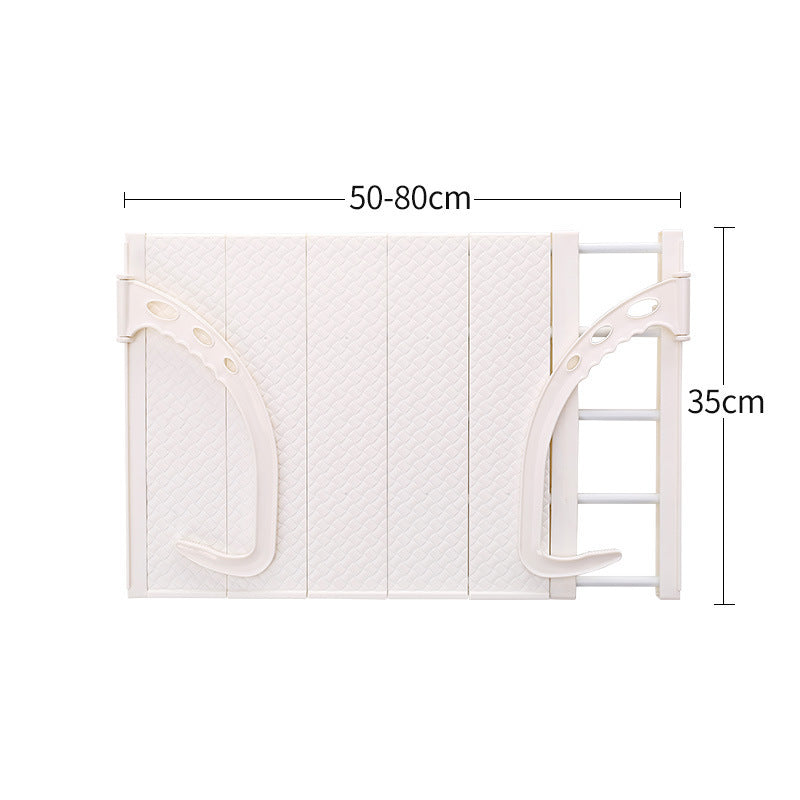 Multifunctional Hanging Window Sill Drying Rack – Foldable Clothes & Dish Organizer