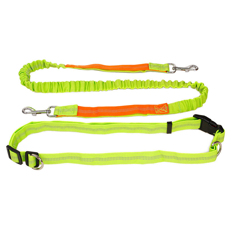 Reflective Pet Running Belt – Hands-Free Elastic Dog Leash for Walking & Jogging