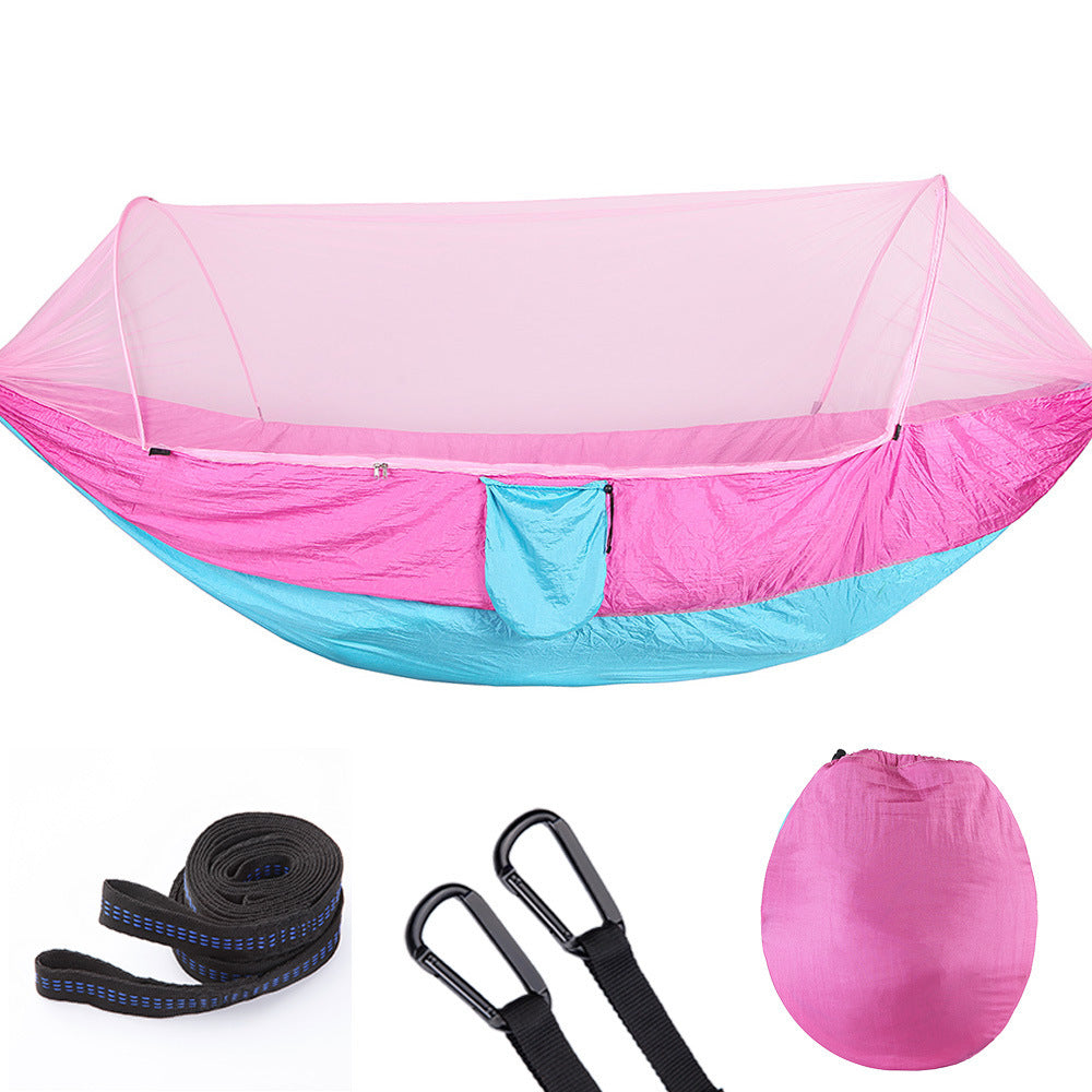 Fully Automatic Hammock with Mosquito Net – Quick Opening Outdoor Bed