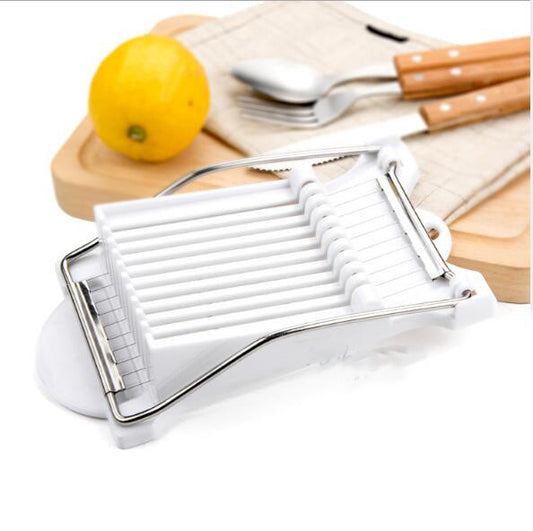 10-Wire Stainless Steel Lunch Meat Slicer – Multifunctional Food Cutter for Cheese, Eggs, Fruits & Vegetables