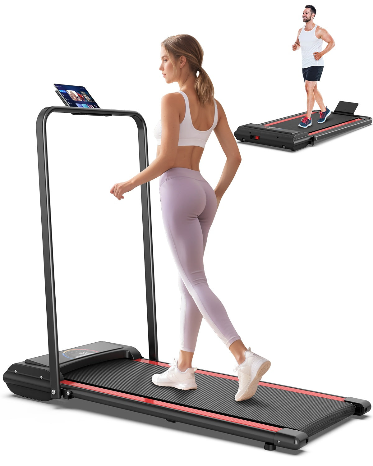 Q22-2A Treadmill – Electric Home Running Machine with LCD Display & Foldable Design