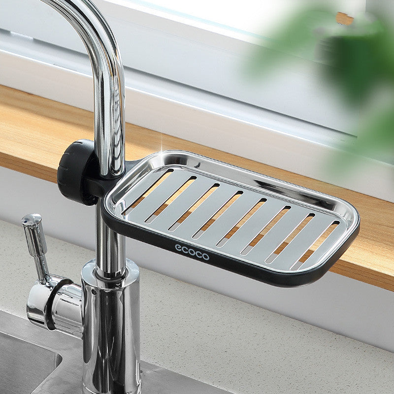 Stainless Steel Faucet Shelf – Space-Saving Kitchen Organizer Rack