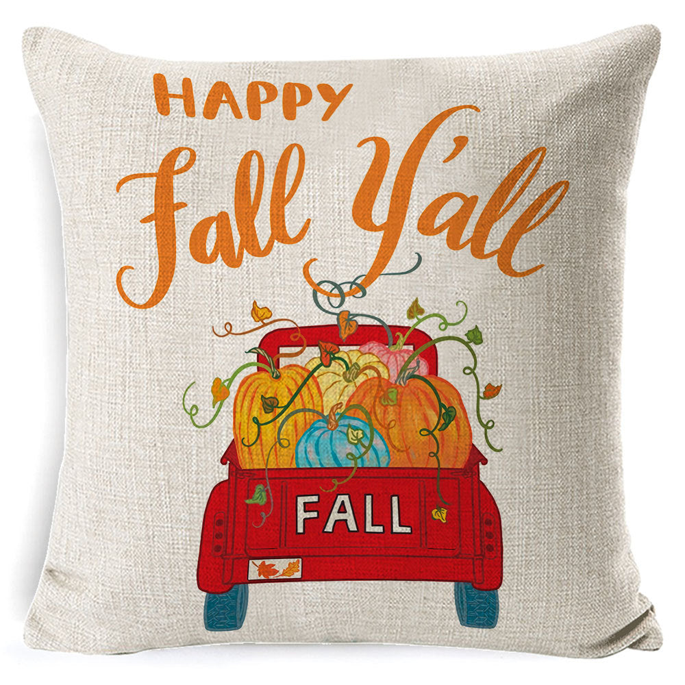 Thanksgiving Pumpkin Car Pillow – Cozy Sofa & Home Decor for Fall Holiday