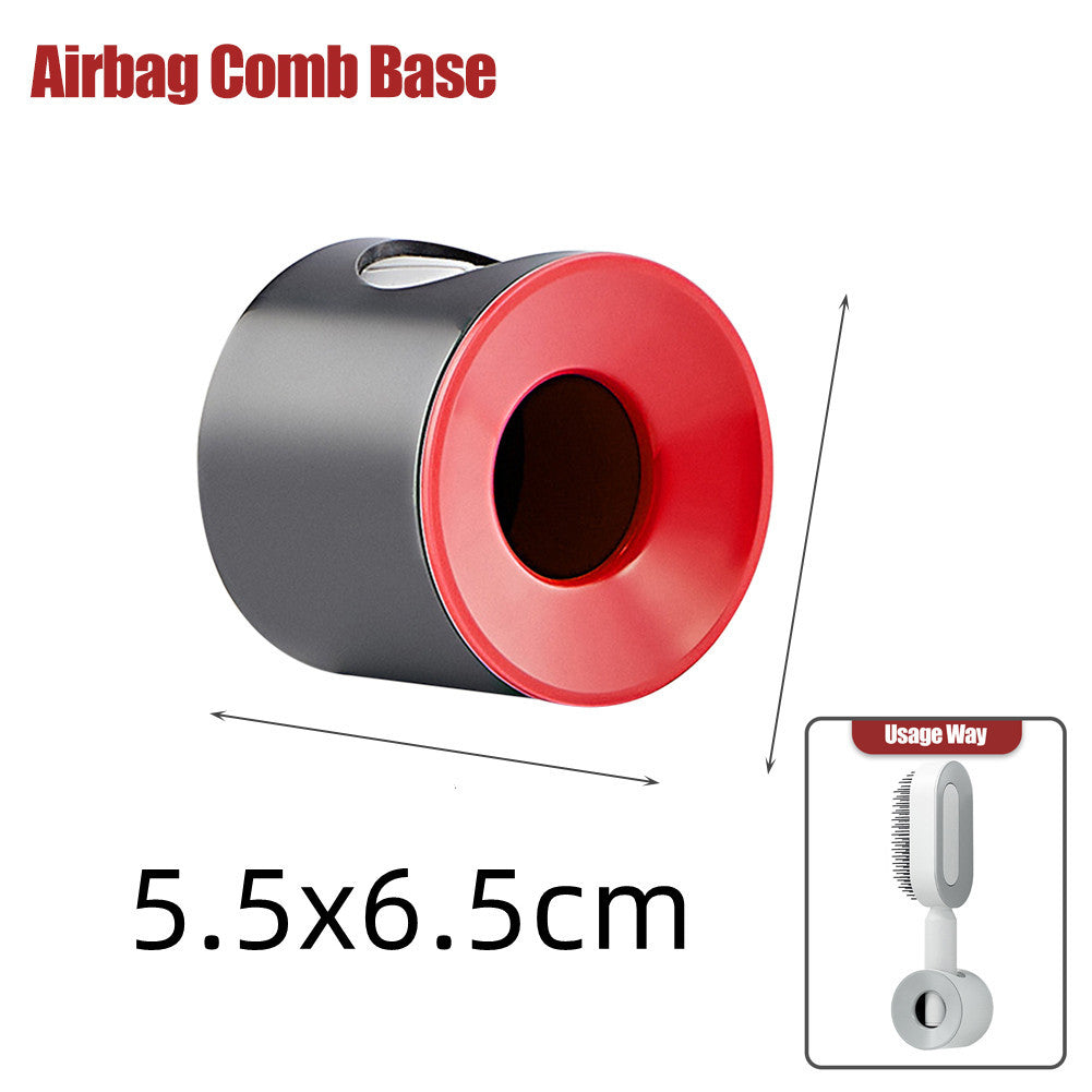 Self-Cleaning Anti-Static Hair Brush with One-Key Cleaning & Scalp Massage