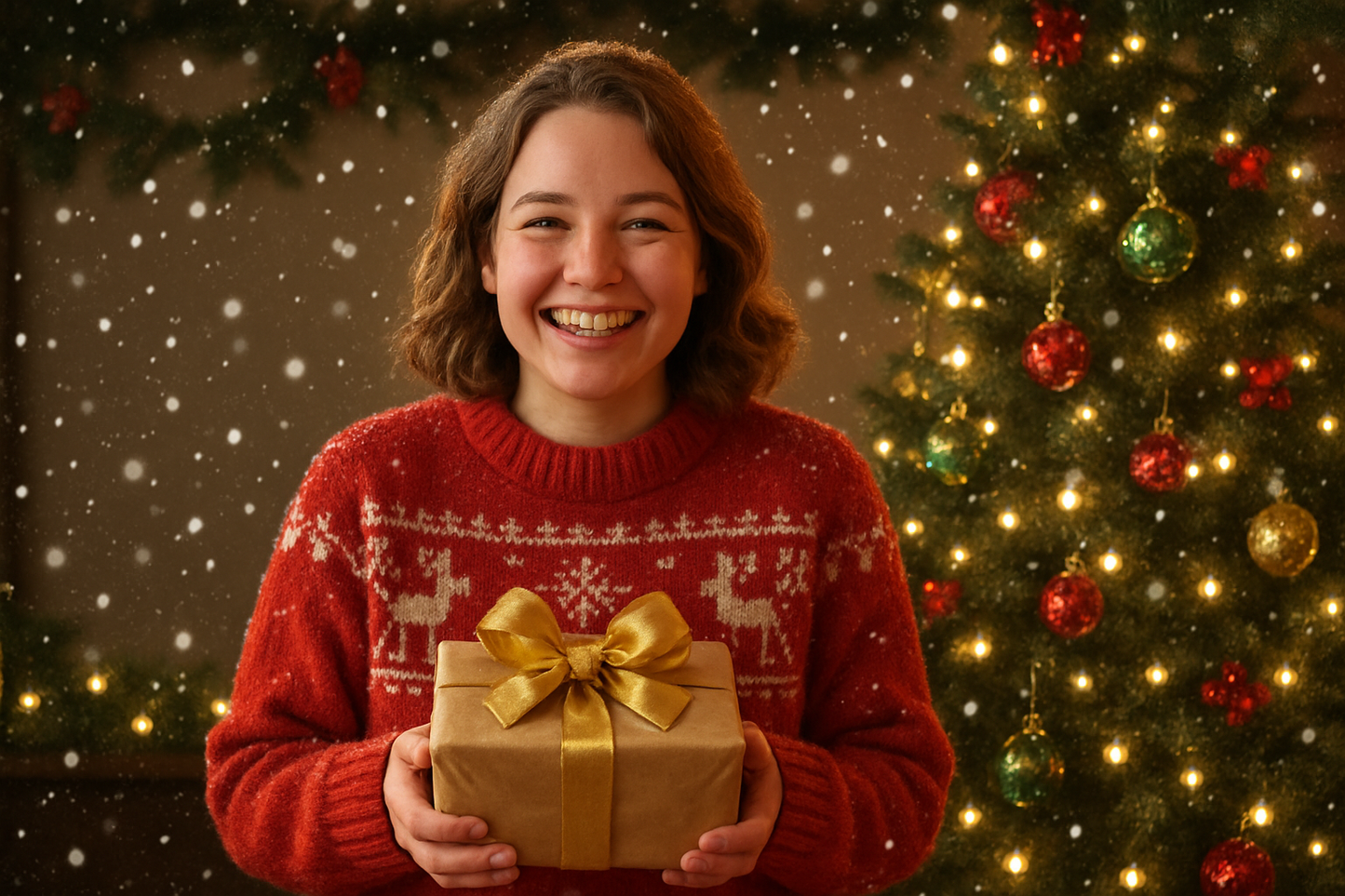 Christmas images with real person