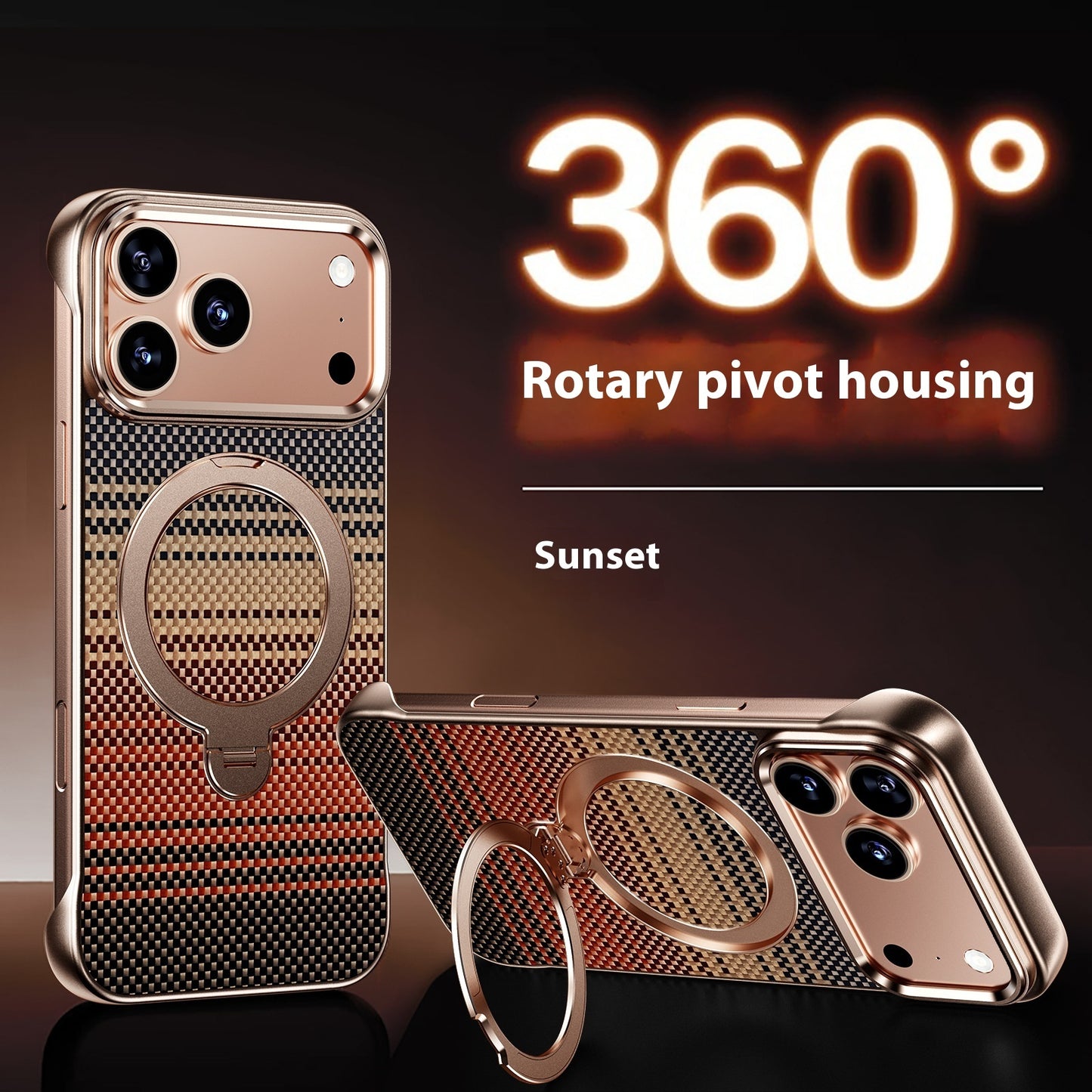 Suitable For 171615Promax Aramid Fiber Bracket Frameless Phone Case