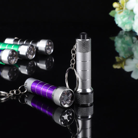 Mini LED Keychain Flashlight – Portable Aluminum Keyring Torch, Emergency Pocket Light for Camping, Travel & Everyday Use (White Color)