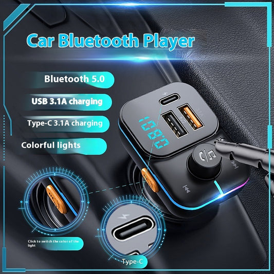 Car Bluetooth MP3 Player & Charger – Wireless FM Transmitter Adapter