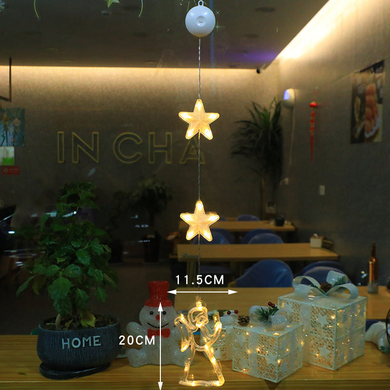 3pcs LED Star Lights – Christmas Window & Tree Decorations | Festive Home & New Year Decor