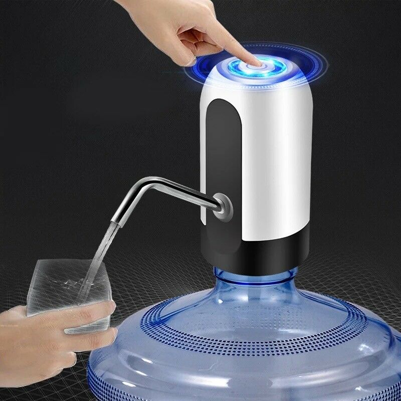 Electric Water Pump for 5 Gallon Bottles, USB Rechargeable Automatic Water Dispenser, Portable Universal Drinking Water Pump