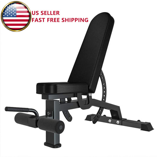 Adjustable Strength Training Bench – Foldable Full Body Workout Bench