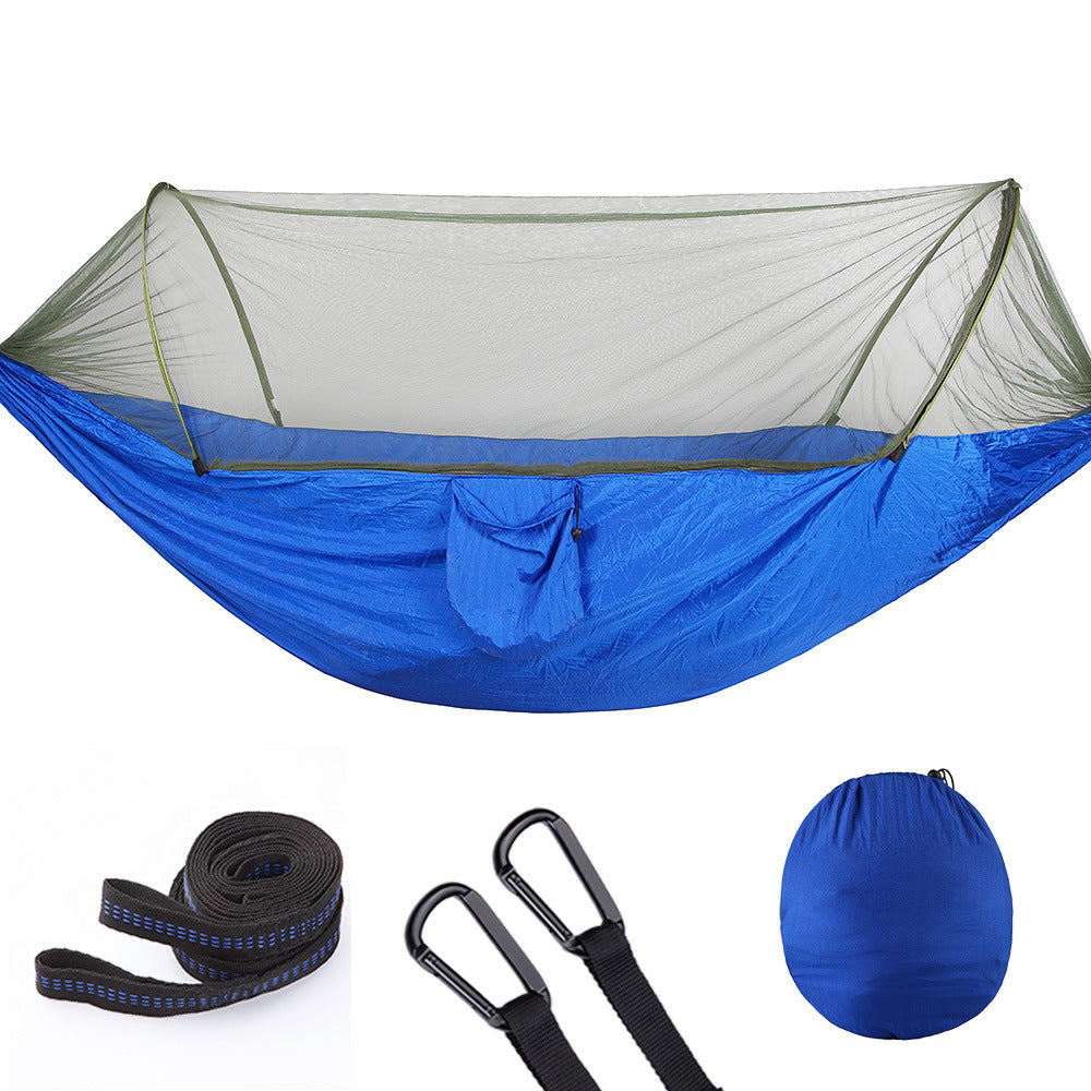 Fully Automatic Hammock with Mosquito Net – Quick Opening Outdoor Bed
