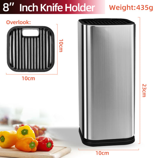 Foldable Drainable Knife and Chopping Board Holder, Kitchen Utensil Organizer, Compact Knife Storage Stand