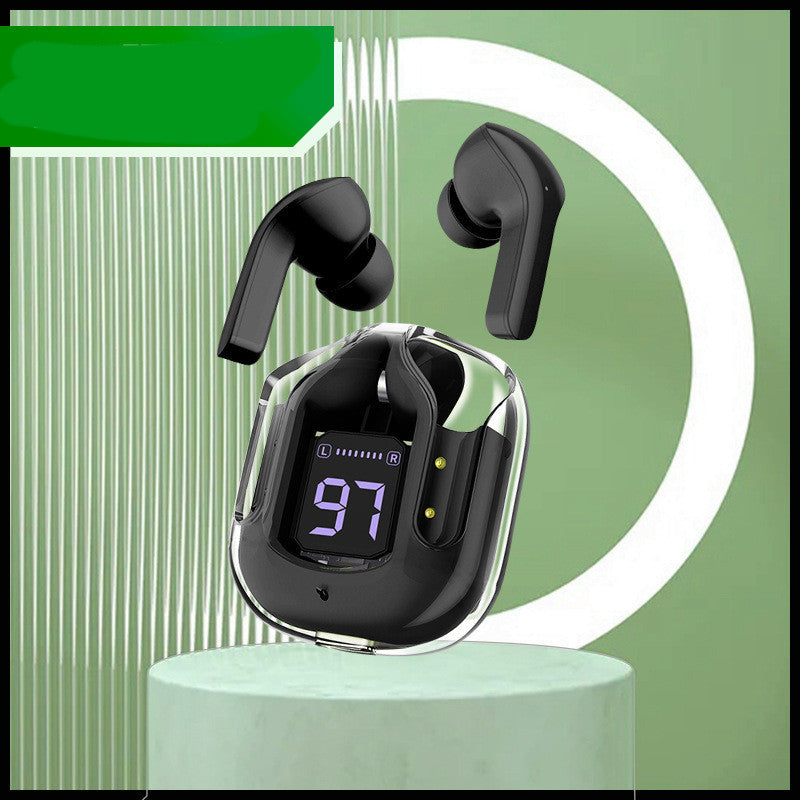 Mini Transparent Bluetooth Earbuds – ENC Noise Reduction Wireless Sports Headset
