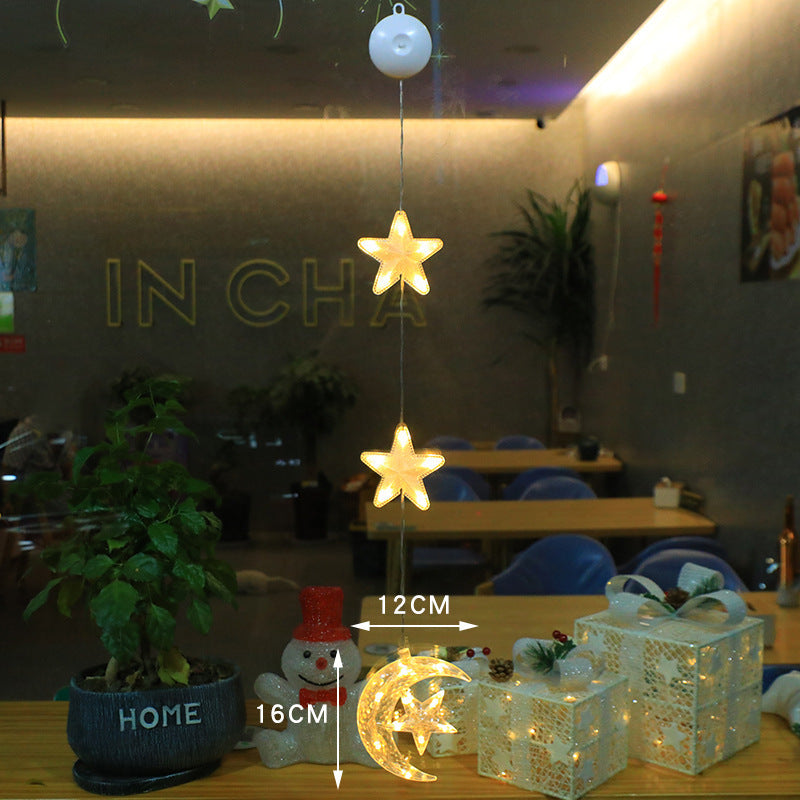 3pcs LED Star Lights – Christmas Window & Tree Decorations | Festive Home & New Year Decor