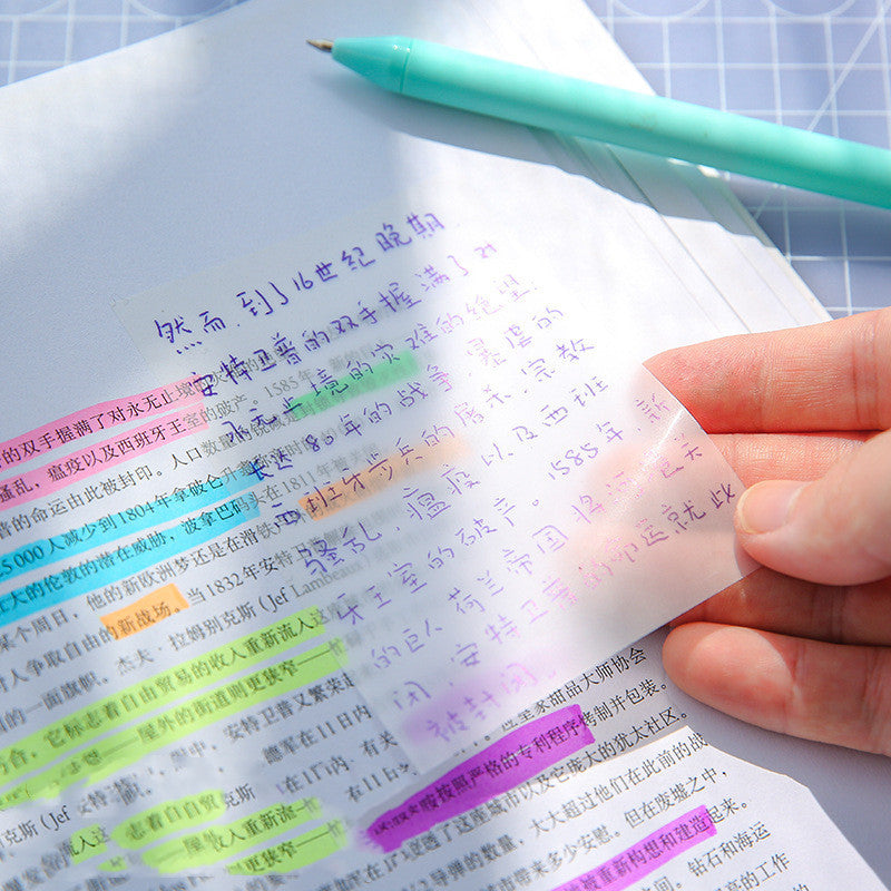 PET Transparent Post-it Notes Waterproof Material Sticky Notes