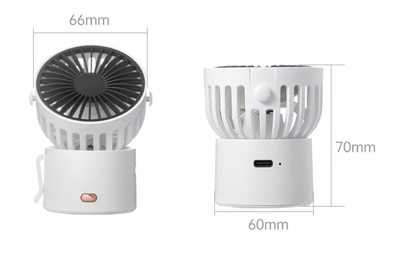 Portable Mini Fan – Lightweight USB Rechargeable Fan for Desk, Neck & Travel Use