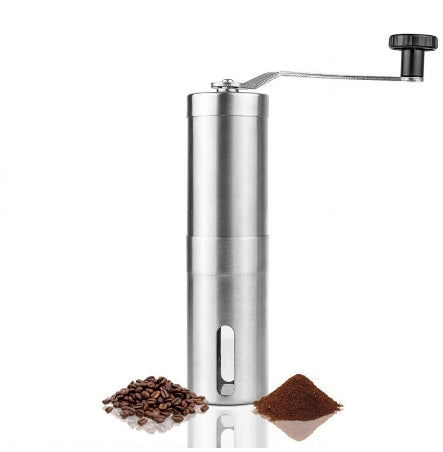Premium Stainless Steel Hand Coffee Grinder – Manual Ceramic Burr Mill for Freshly Ground Coffee Anywhere