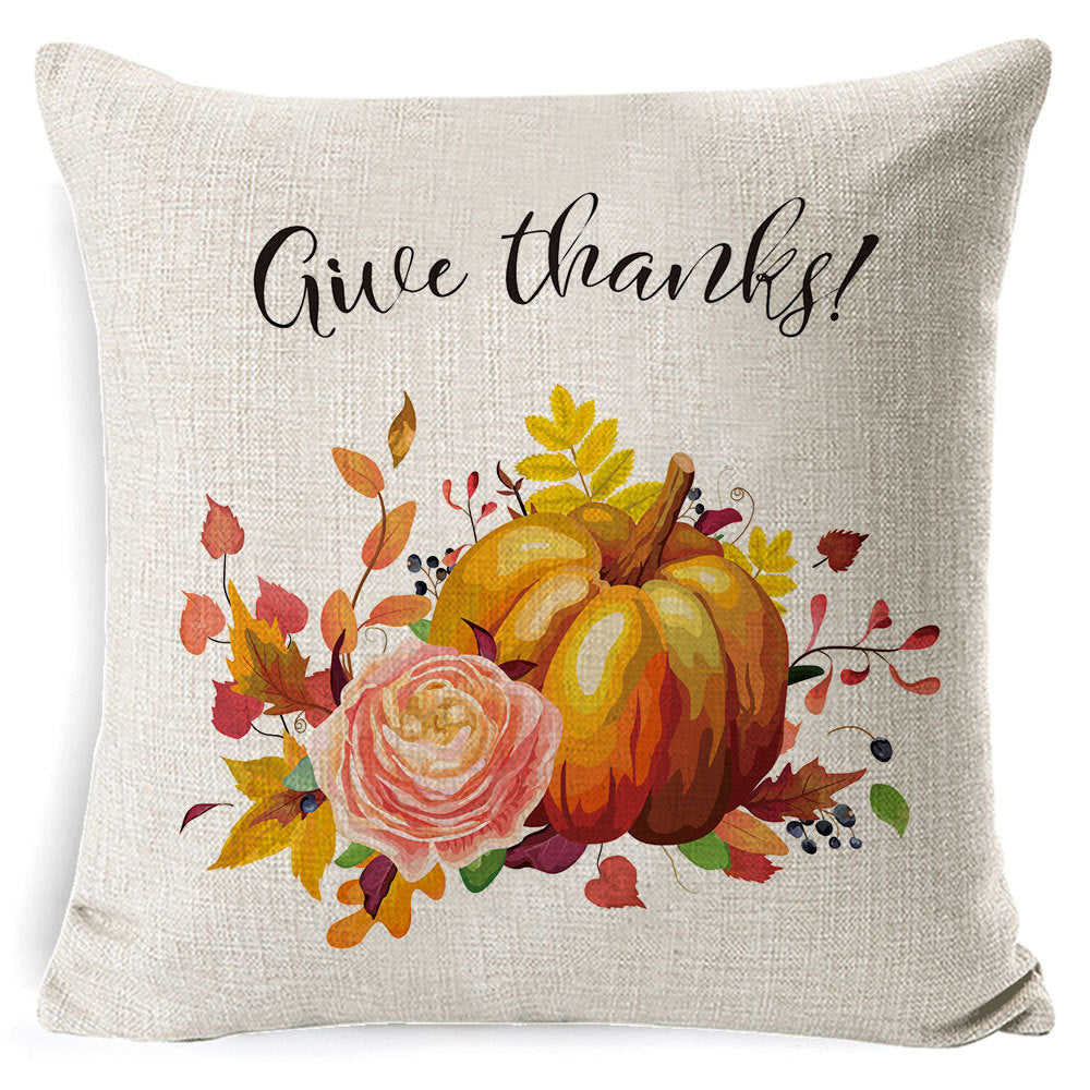 Thanksgiving Pumpkin Car Pillow – Cozy Sofa & Home Decor for Fall Holiday