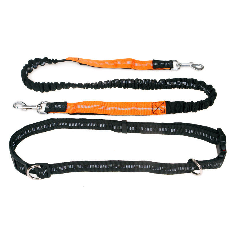 Reflective Pet Running Belt – Hands-Free Elastic Dog Leash for Walking & Jogging