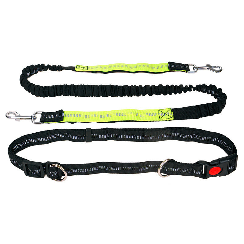 Reflective Pet Running Belt – Hands-Free Elastic Dog Leash for Walking & Jogging