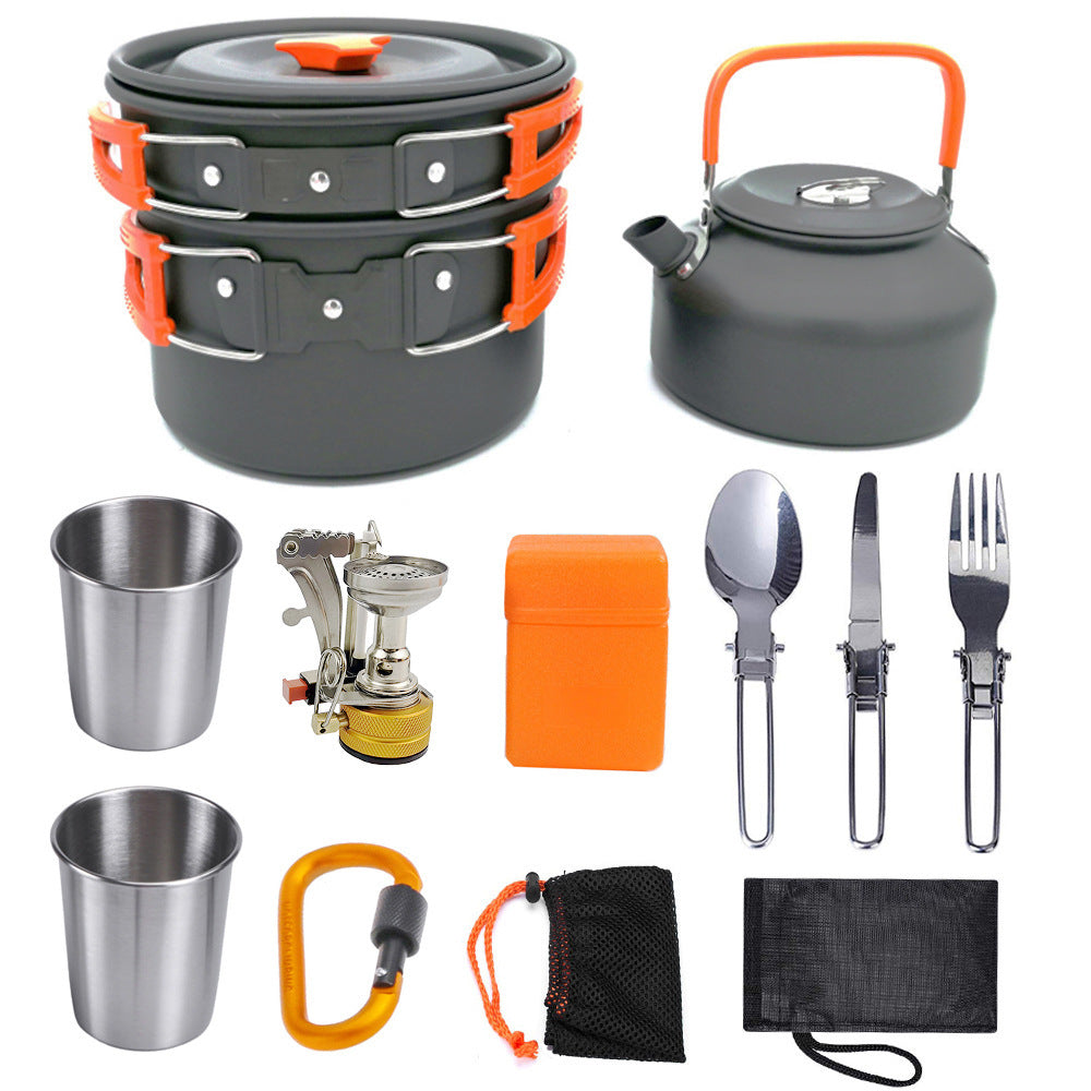 Outdoor Camping Cookware Kit – Lightweight Aluminum Cooking Set