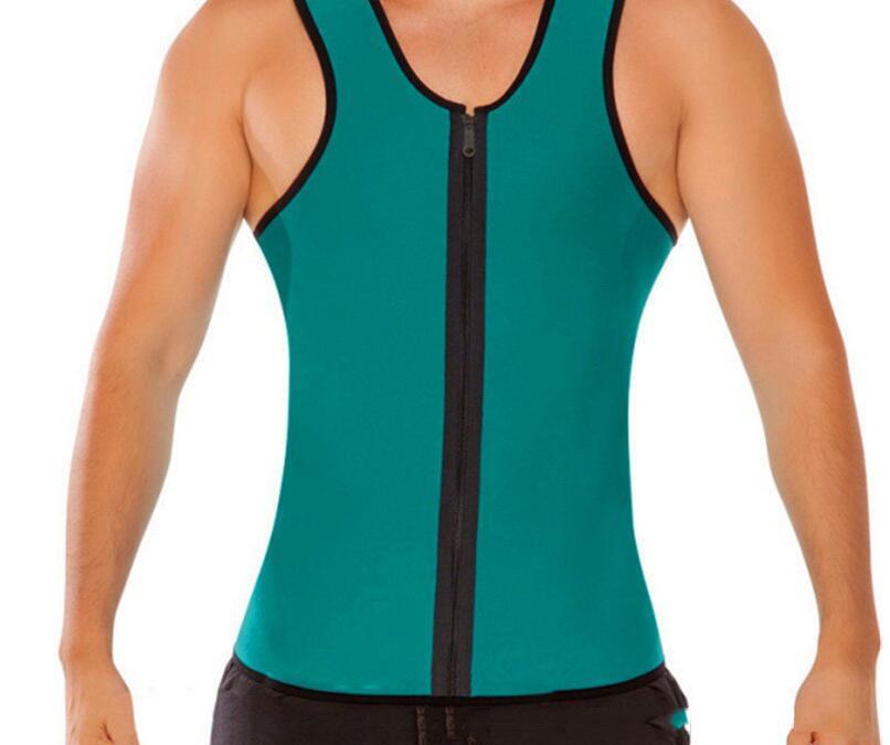 Men’s Sports Vest Rubber Corset – Sweat Waist Trainer for Workout & Body Shaping