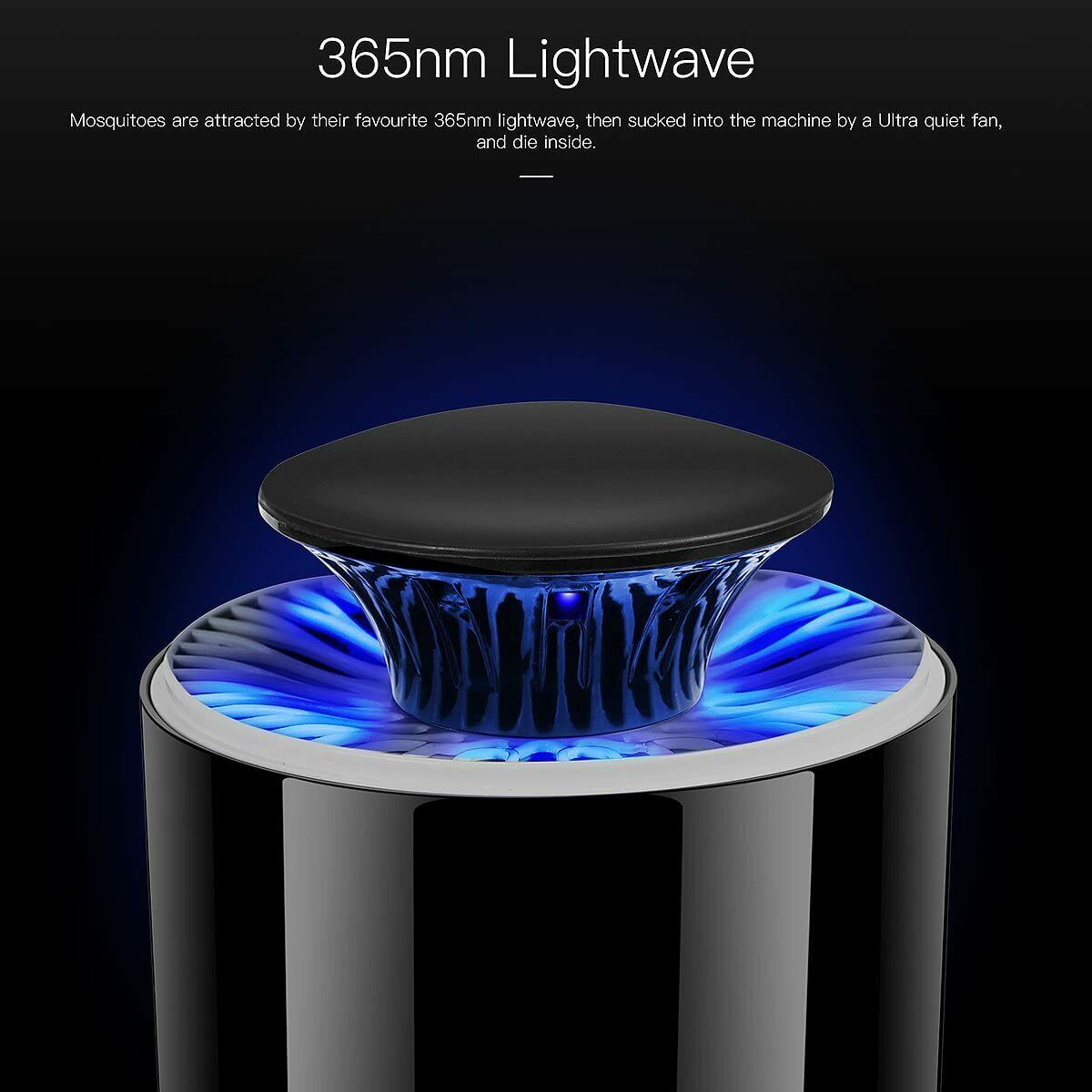 Electric UV Mosquito Killer Lamp, Indoor & Outdoor Insect Zapper Trap, USB Powered Bug Zapper for Flies, Mosquitoes, and Other Flying Insects