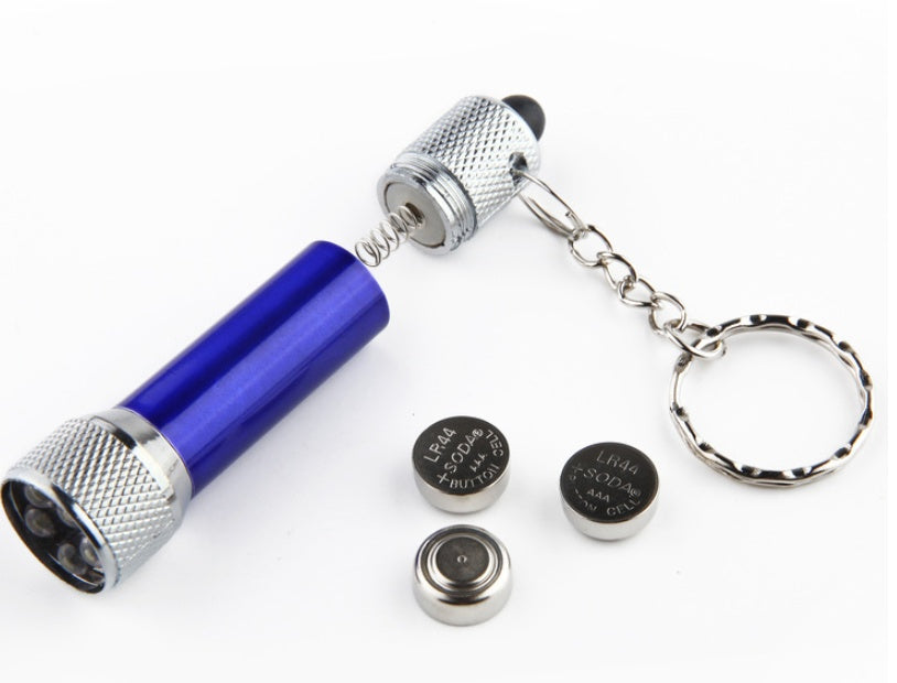 Mini LED Keychain Flashlight – Portable Aluminum Keyring Torch, Emergency Pocket Light for Camping, Travel & Everyday Use (White Color)