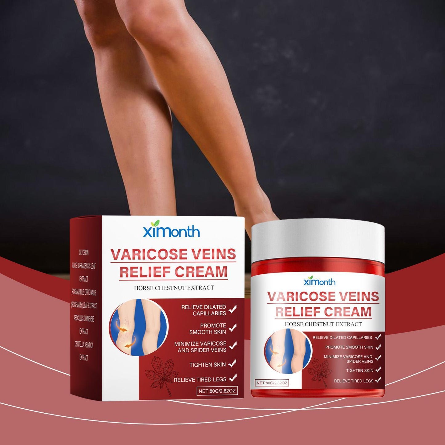 Ximeng Si Leg Vein Repair & Massage Cream – Relieves Swelling and Promotes Circulation