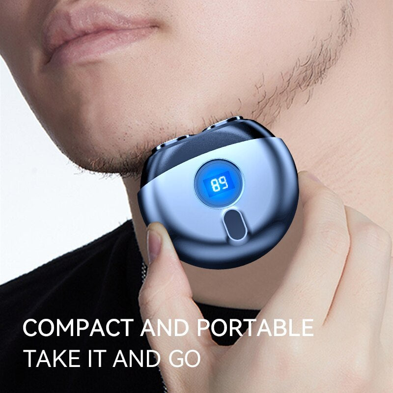 Mini Electric Razor – USB Rechargeable Travel Shaver