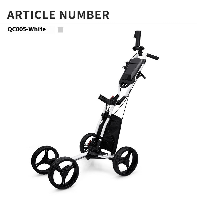Golf Foldable Four-wheel Golf Tricycle Trolley