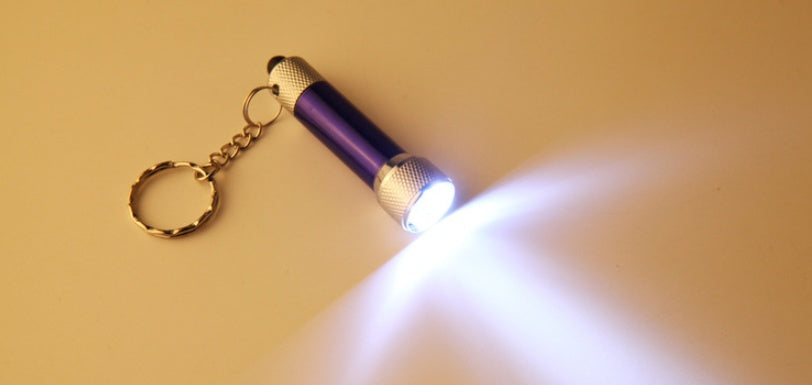 Mini LED Keychain Flashlight – Portable Aluminum Keyring Torch, Emergency Pocket Light for Camping, Travel & Everyday Use (White Color)