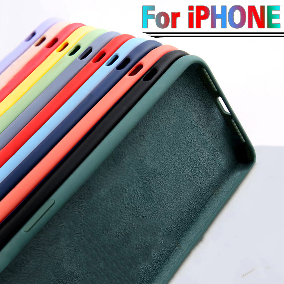Waterproof Solid-Color Temperament Phone Case | Elegant Protective Cover for All Smartphones