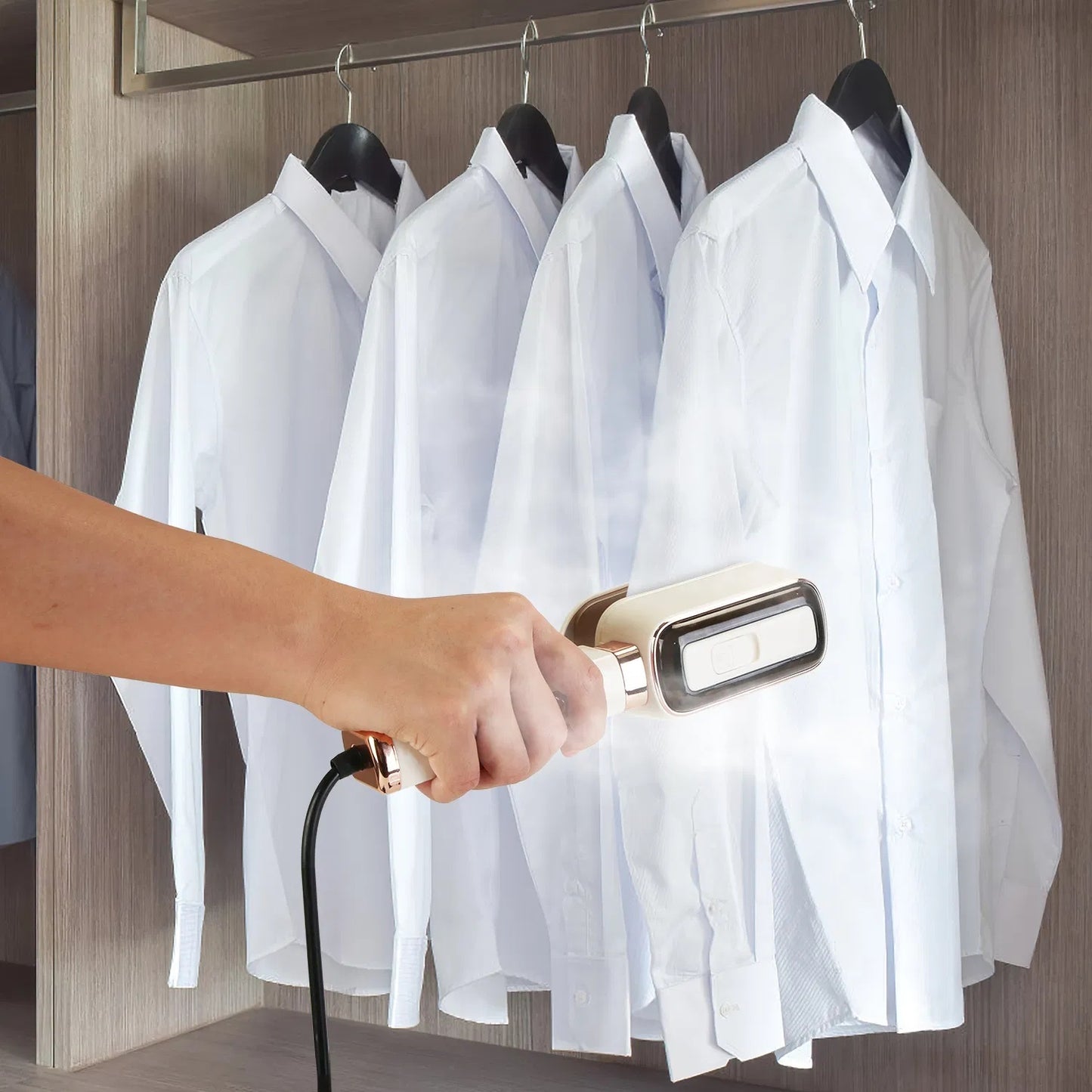 3-in-1 Travel Steam Iron – Portable Handheld Garment Steamer 1000W, Quick Heat, Wet & Dry Use