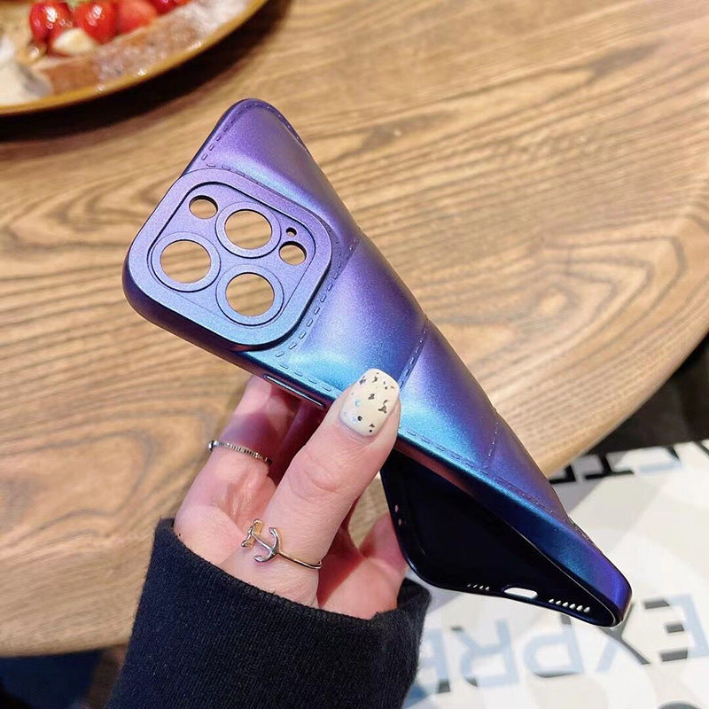 Creative Down Jacket Silicone Mobile Phone Case – Soft Shockproof Protective Cover