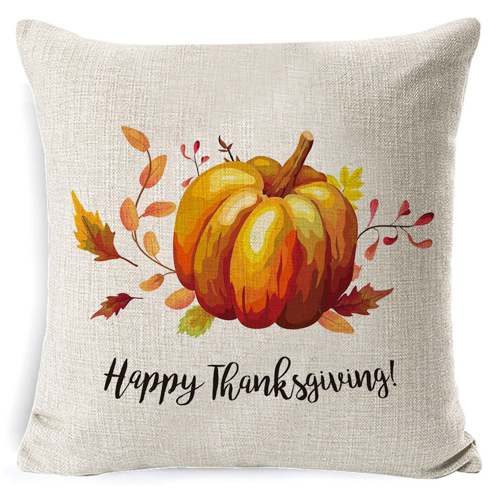 Thanksgiving Pumpkin Car Pillow – Cozy Sofa & Home Decor for Fall Holiday