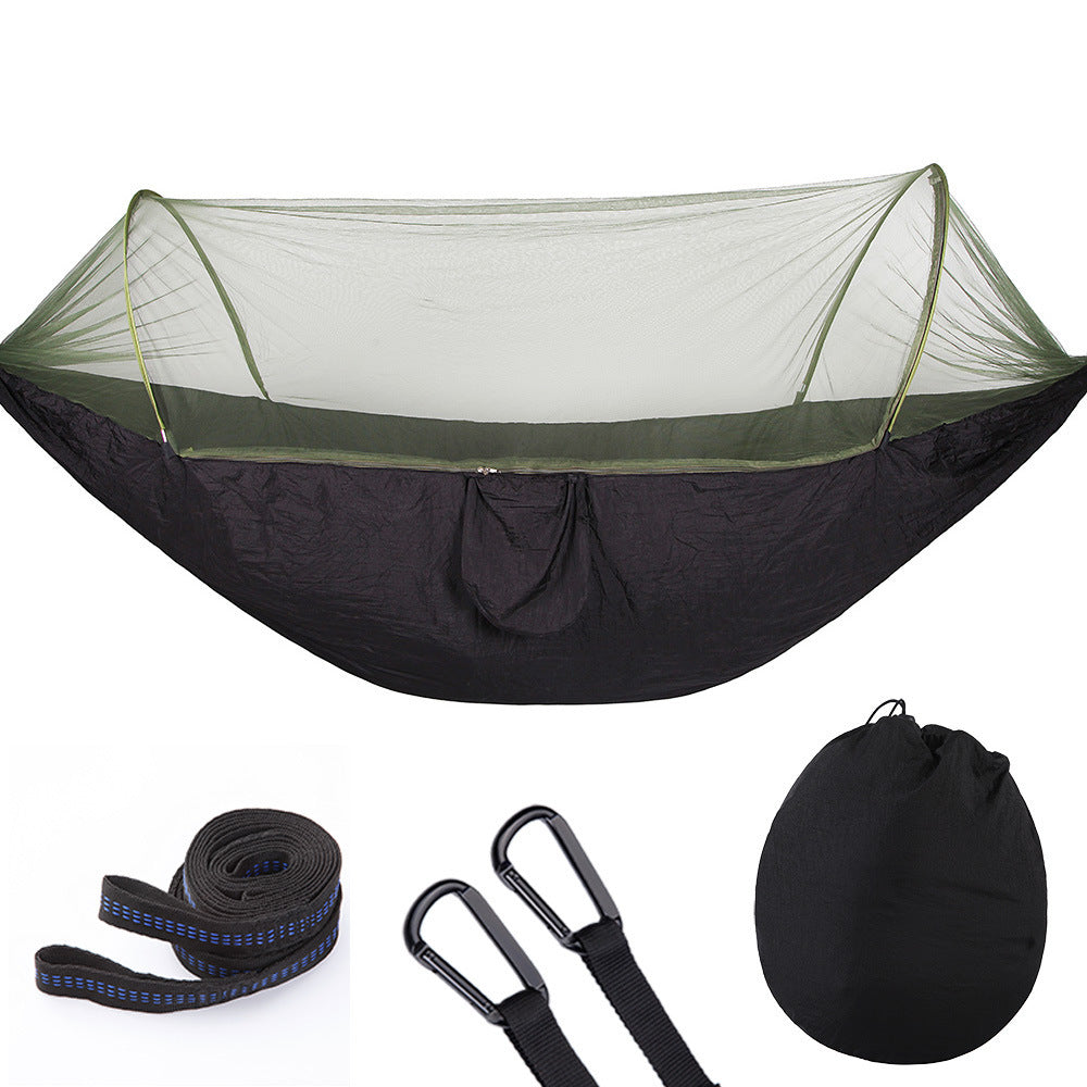 Fully Automatic Hammock with Mosquito Net – Quick Opening Outdoor Bed