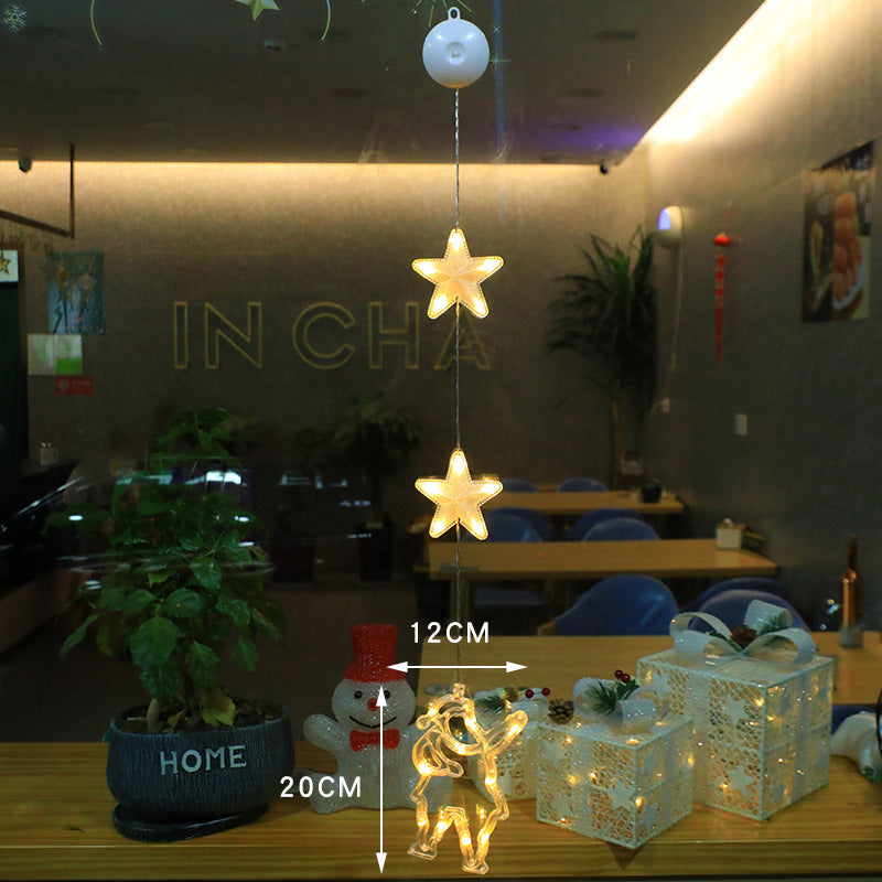 3pcs LED Star Lights – Christmas Window & Tree Decorations | Festive Home & New Year Decor