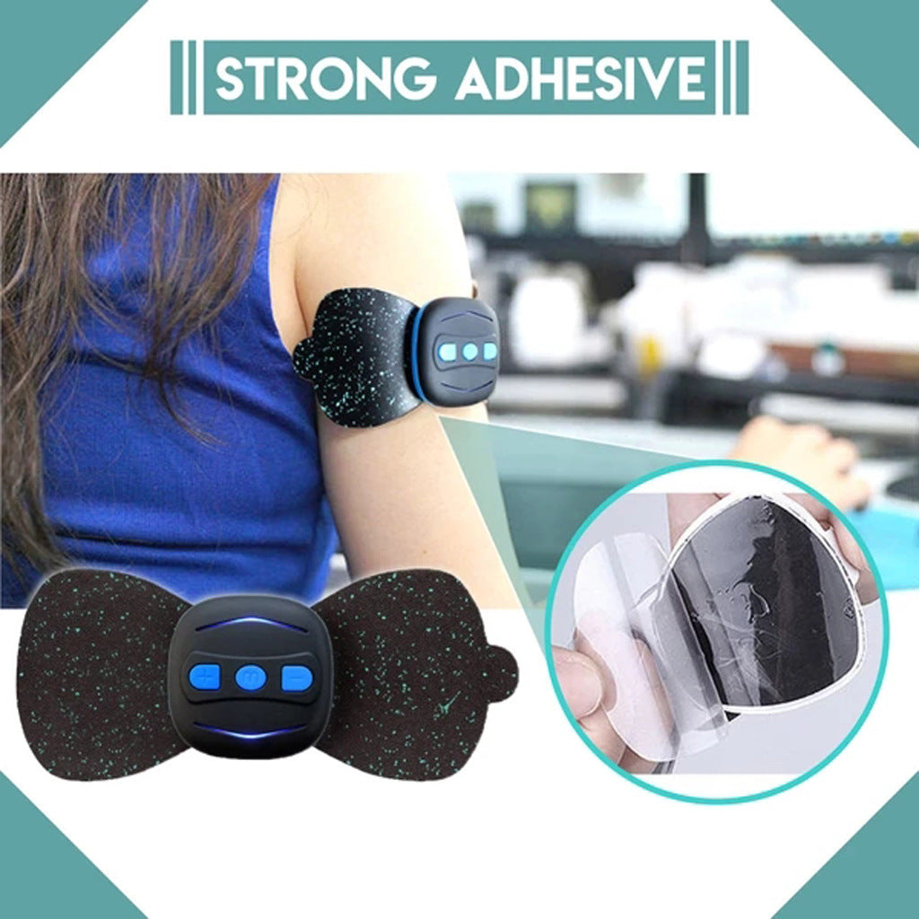 Portable Neck Massager – Mini Rechargeable Massage Stickers for Cervical Pain Relief & Muscle Relaxation