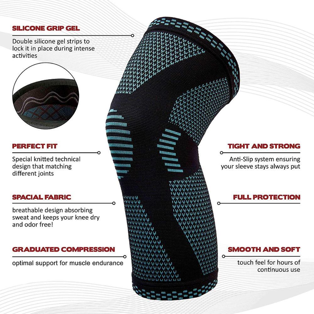 Sports Knee Pads – Knitted Protective Gear for Gym & Outdoor Sports