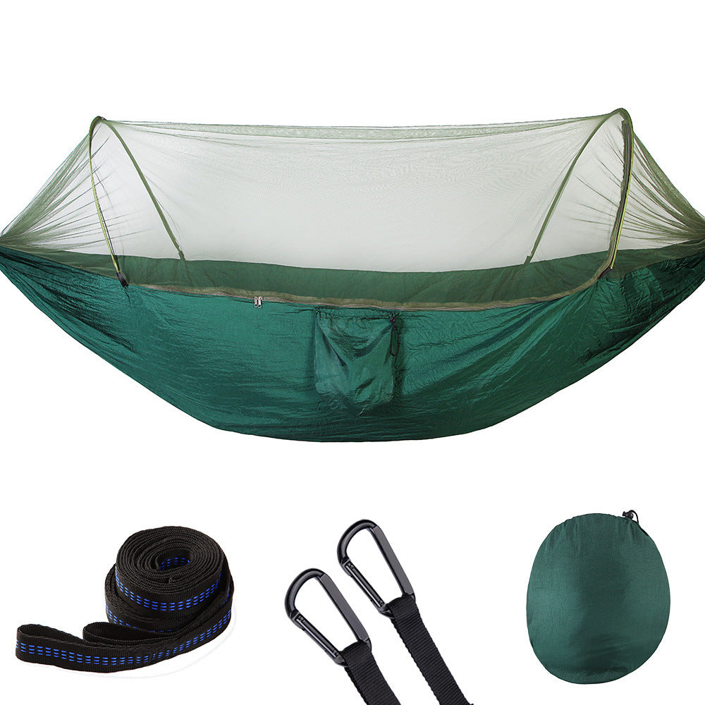 Fully Automatic Hammock with Mosquito Net – Quick Opening Outdoor Bed