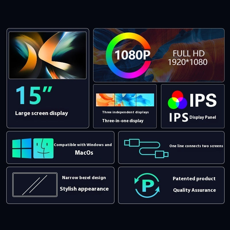 Portable Laptop Monitor – Single, Dual & Triple Screen Extension for Notebooks
