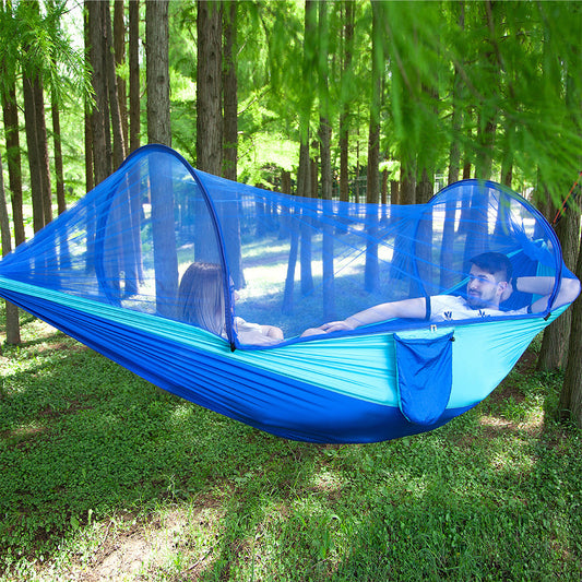 Fully Automatic Hammock with Mosquito Net – Quick Opening Outdoor Bed