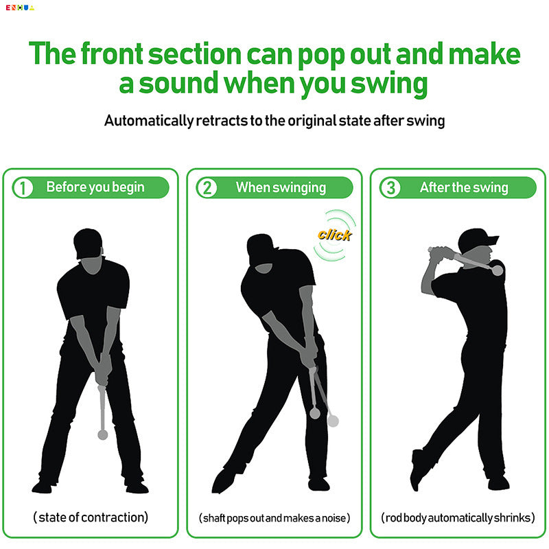 Telescopic Golf Swing Trainer – Portable Swing Practice Simulator for All Levels