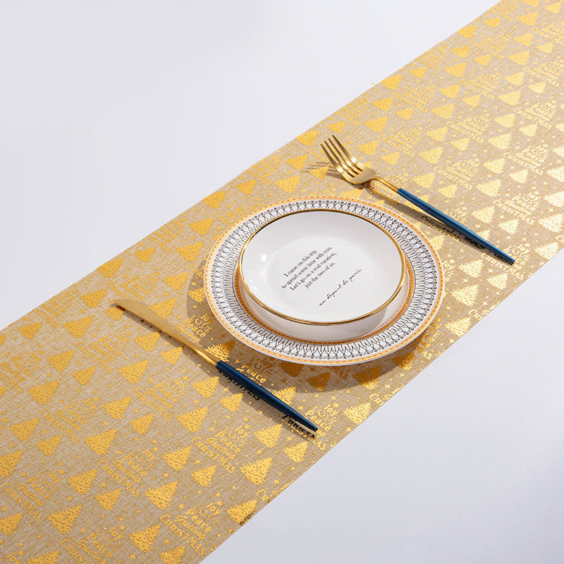 Christmas Elk & Snowman Table Runner – Merry Christmas Holiday Table Decor for Home, Dining Room & Festive Parties