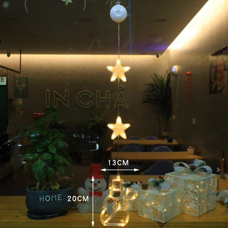 3pcs LED Star Lights – Christmas Window & Tree Decorations | Festive Home & New Year Decor