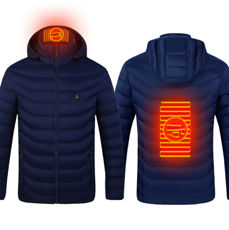 Men’s Electric Heated Jacket – USB Rechargeable Thermal Coat for Winter Outdoor Sports & Work