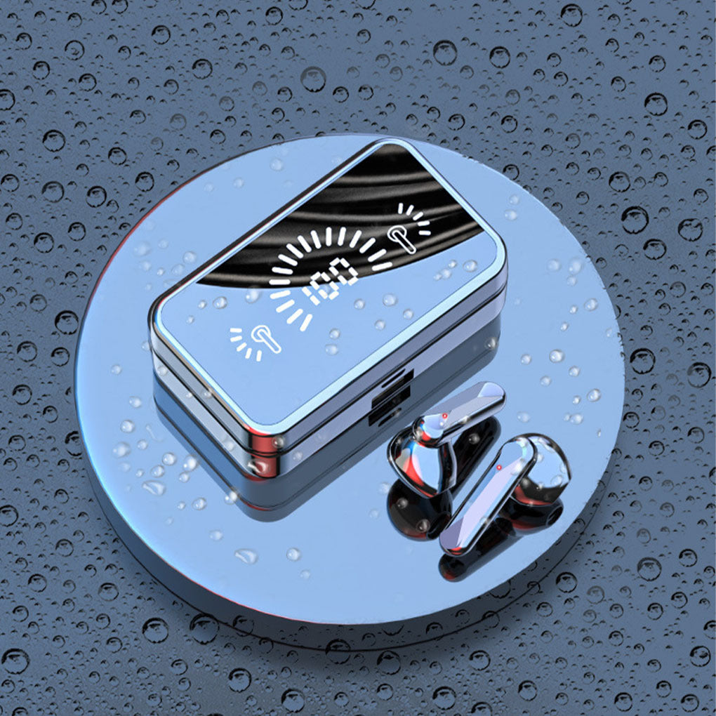 Wireless Bluetooth Earphones with Mic – LED In-Ear Stereo Sport Headset | Long Battery Life