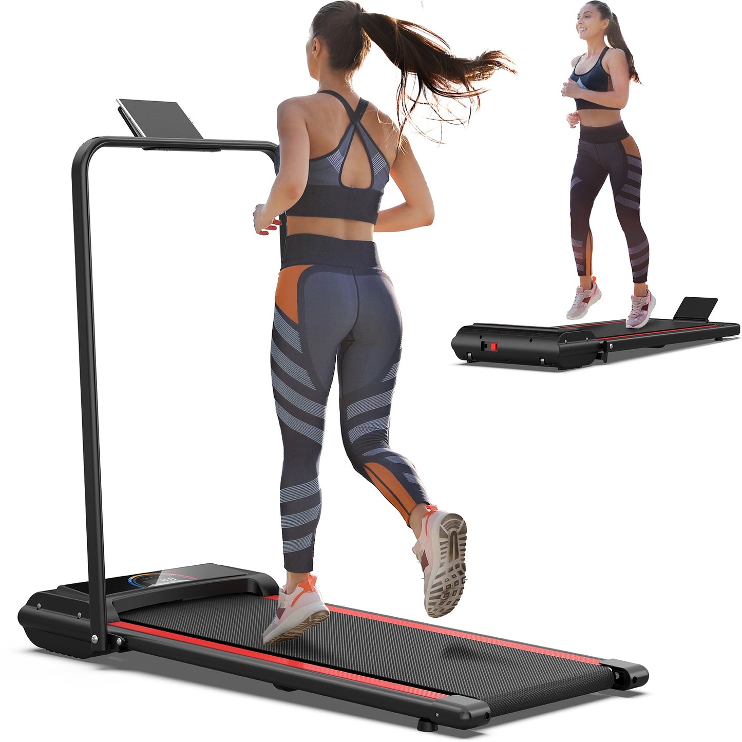 Q22-2A Treadmill – Electric Home Running Machine with LCD Display & Foldable Design